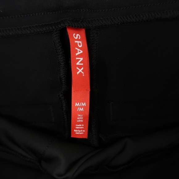 Spanx Kick Flare Ponte Pants Womens M Tall Black Pull On Stretch High Rise - Picture 8 of 12